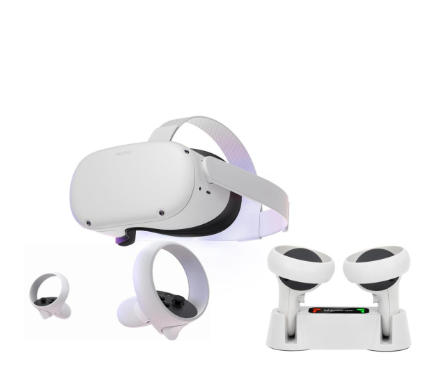 Oculus Oculus Quest 2 - 128 GB + Ładowarka SMOKE MARACA - 1139332 - zdjęcie